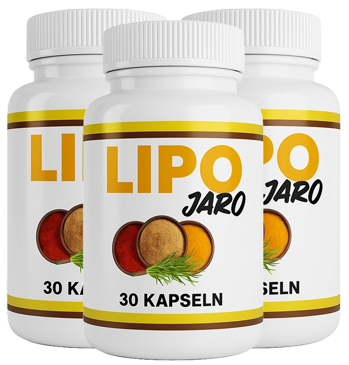 Lipo Jaro 3 bottle supplement pack for metabolism and weight support