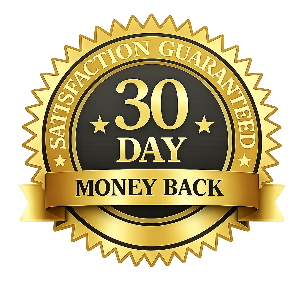 LipoJaro 30 Days Money Back Guarantee Badge